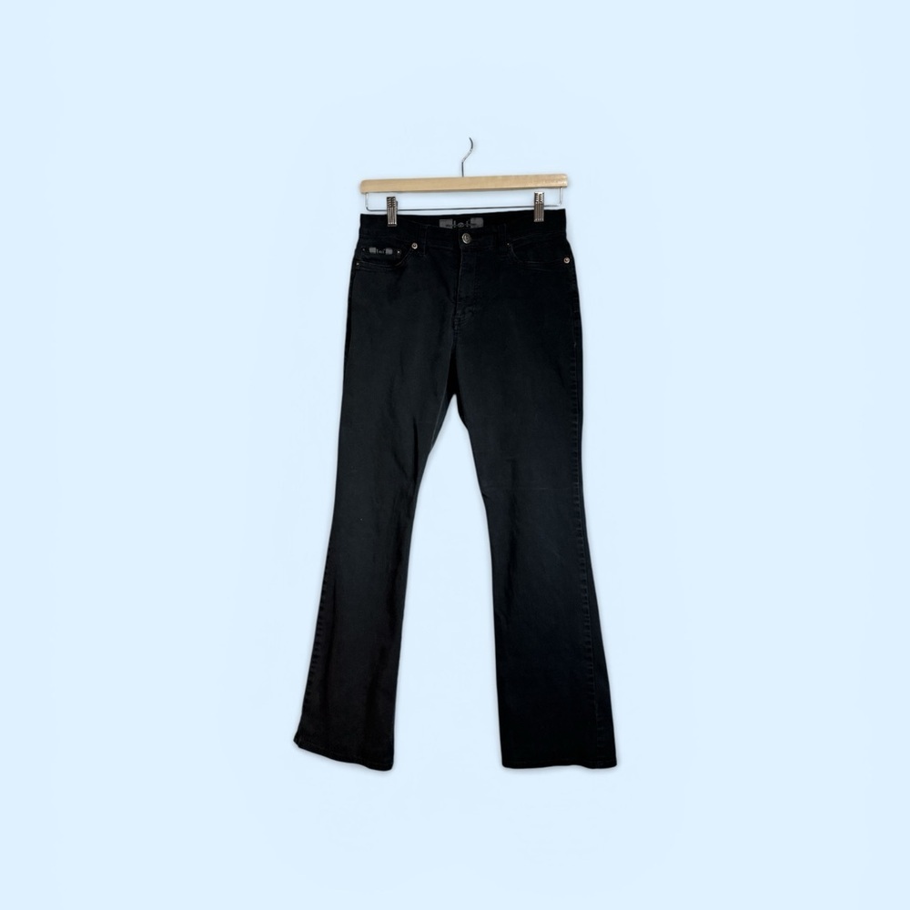 LEI Black Bootcut Stretch Jeans Cotton Spandex Jr Size 7